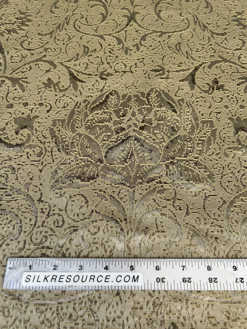 IMG_0121 by yard Boboli Garden Silk Damask Italian Metallic Vanilla Gold MSRP USD 568/yard