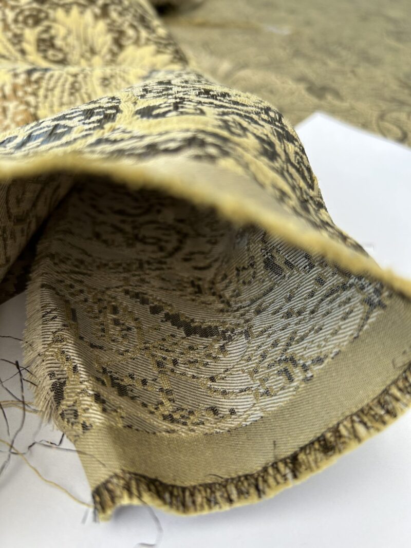 IMG_0125 by yard Boboli Garden Silk Damask Italian Metallic Vanilla Gold MSRP USD 568/yard