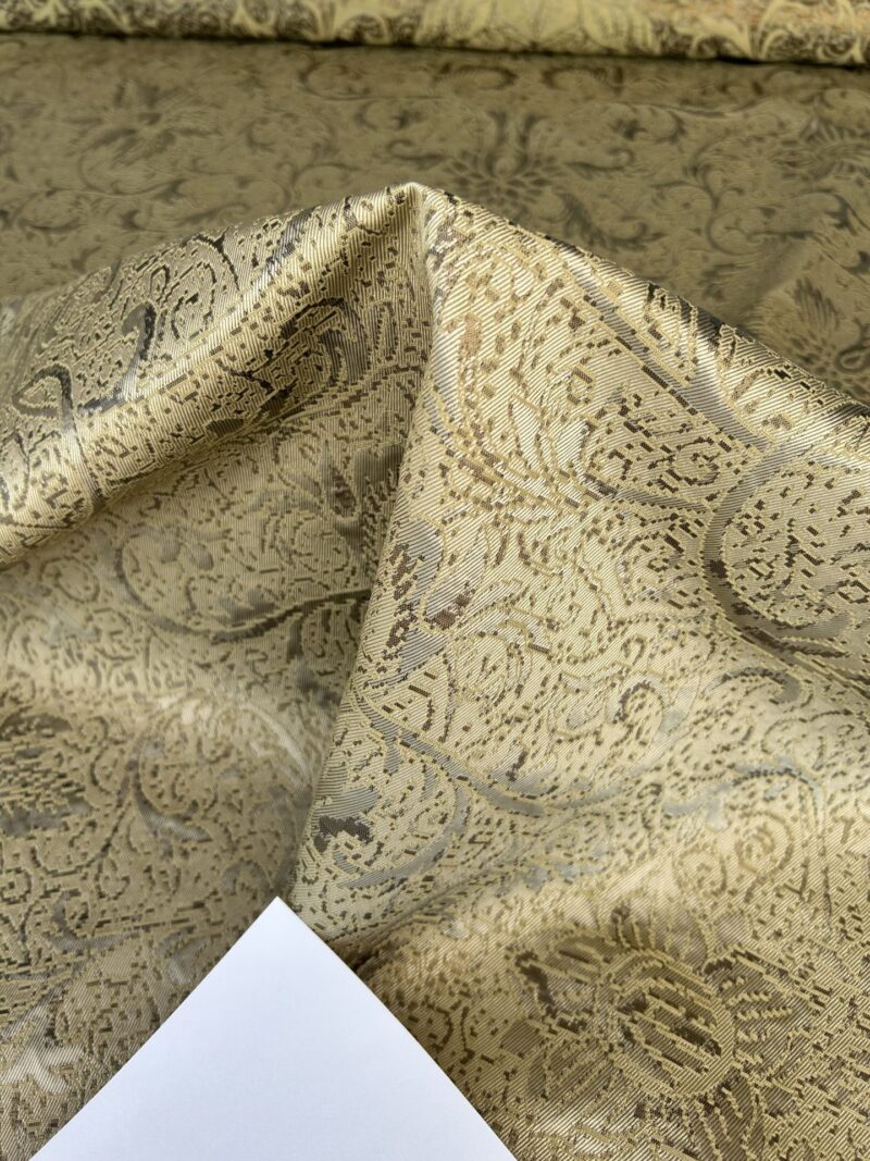 IMG_0129 by yard Boboli Garden Silk Damask Italian Metallic Vanilla Gold MSRP USD 568/yard