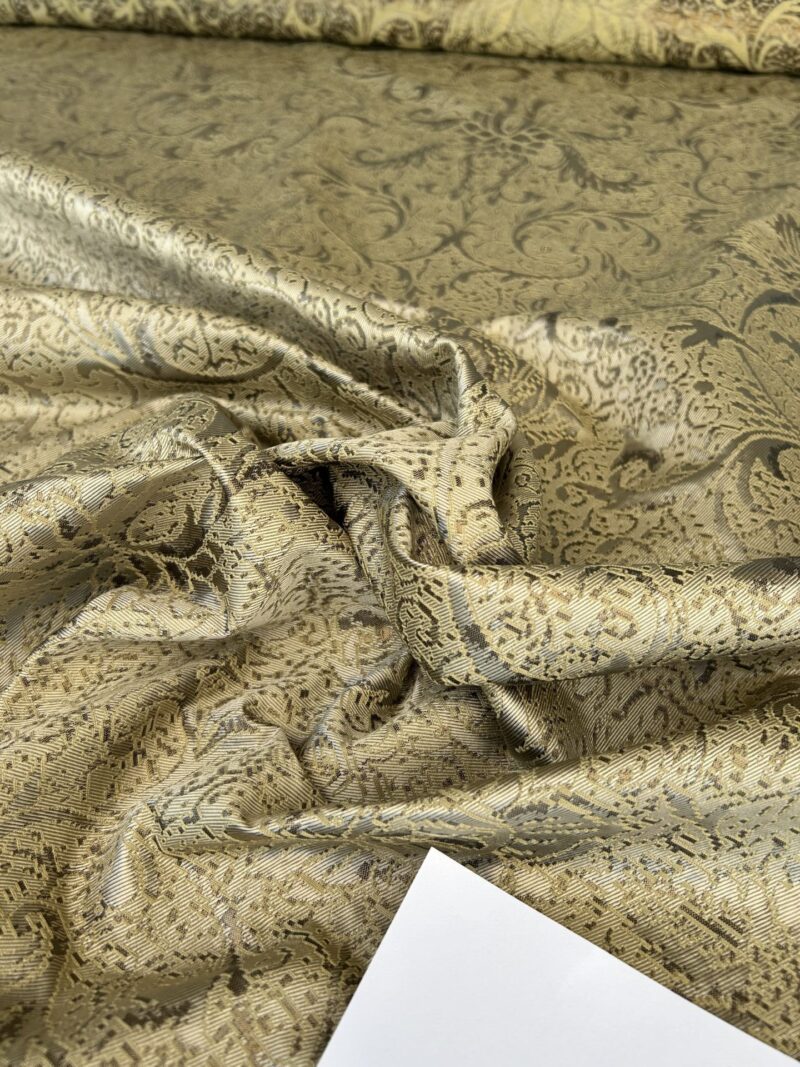 IMG_0130 by yard Boboli Garden Silk Damask Italian Metallic Vanilla Gold MSRP USD 568/yard
