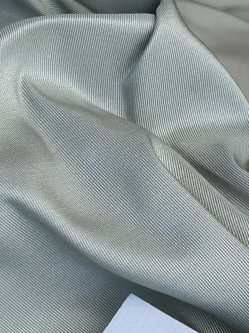 IMG_0219 bY Corringham High End 100% Silk Faille Powder Blue Thick Crisp MSRP USD 400+/yard
