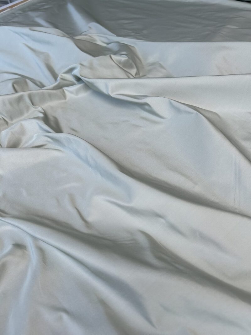 IMG_0220 bY Corringham High End 100% Silk Faille Powder Blue Thick Crisp MSRP USD 400+/yard