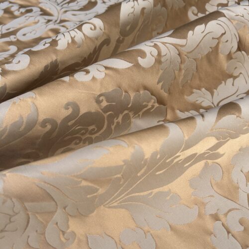 IMG_0235 By yard Republica Silk Cotton Damask Renaissance Classy Pumpkin Spice Orange MSRP USD 500+/yard