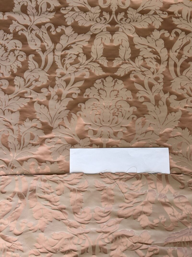 IMG_0257 By yard Republica Silk Cotton Damask Renaissance Classy Pink Coral  MSRP USD 500+/yard