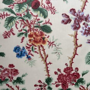 IMG_0322 Claire Austin English Cottage Climbing Rose Bluebell Chintz Rose print in Blush Pink English 100% Cotton MSRP USD 355/Y