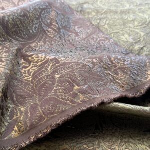 by yard Boboli Garden Silk Damask Italian Metallic Deep Charteuse Green Gold MSRP USD 568/yard