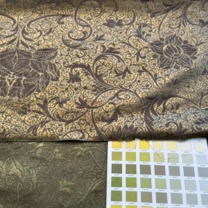 by yard Boboli Garden Silk Damask Italian Metallic Deep Charteuse Green Gold MSRP USD 568/yard