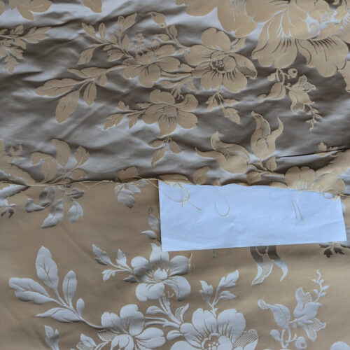 PXL_20250711_180332084 Scalamandre Tassinari and Chatel Argenson Dore Silk Damask Brown Gray Renaissance Floral MSRP 00+/Y