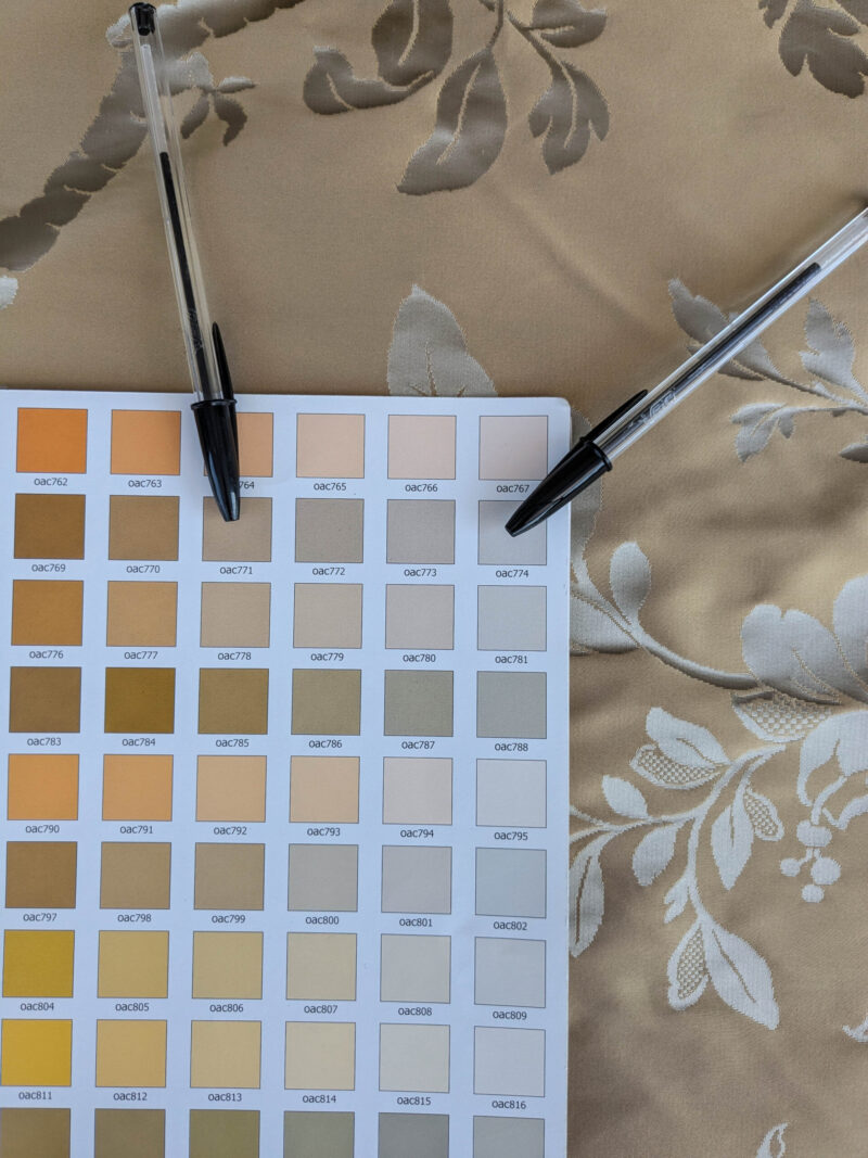 PXL_20250711_180421560 Scalamandre Tassinari and Chatel Argenson Dore Silk Damask Brown Gray Renaissance Floral MSRP 00+/Y