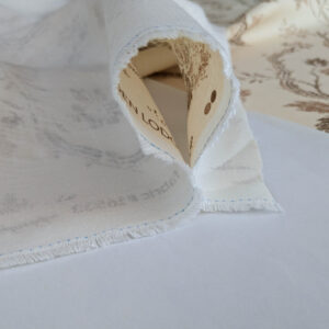 PXL_20250711_182600491 By yard Scalamandre Duden Lodge Neutral Brown Beige Botanical Floral Linen MSRP USD 198/y