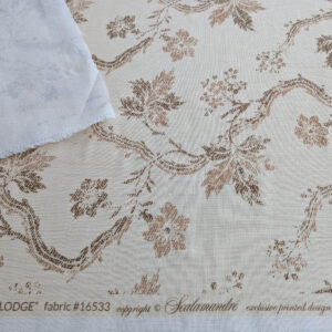 PXL_20250711_182611891 By yard Scalamandre Duden Lodge Neutral Brown Beige Botanical Floral Linen MSRP USD 198/y