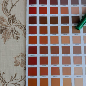 PXL_20250711_182711649 By yard Scalamandre Duden Lodge Neutral Brown Beige Botanical Floral Linen MSRP USD 198/y