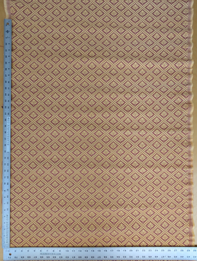 PXL_20250723_184220286 by yard Scalamandre Old World Weavers Nircel Rouge Or Red Gold Horsehairs Small Scales Fretwork MSRP USD1150/y