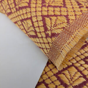 PXL_20250723_184600812 by yard Scalamandre Old World Weavers Nircel Rouge Or Red Gold Horsehairs Small Scales Fretwork MSRP USD1150/y