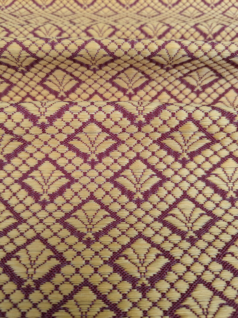 PXL_20250723_184720593 by yard Scalamandre Old World Weavers Nircel Rouge Or Red Gold Horsehairs Small Scales Fretwork MSRP USD1150/y