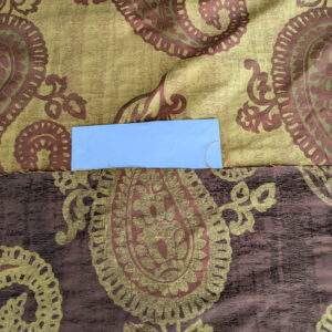 Bty Koplavitch 100% Silk Damask Giant Paisley "Rust" Deep Red Gold MSRP USD 340/y