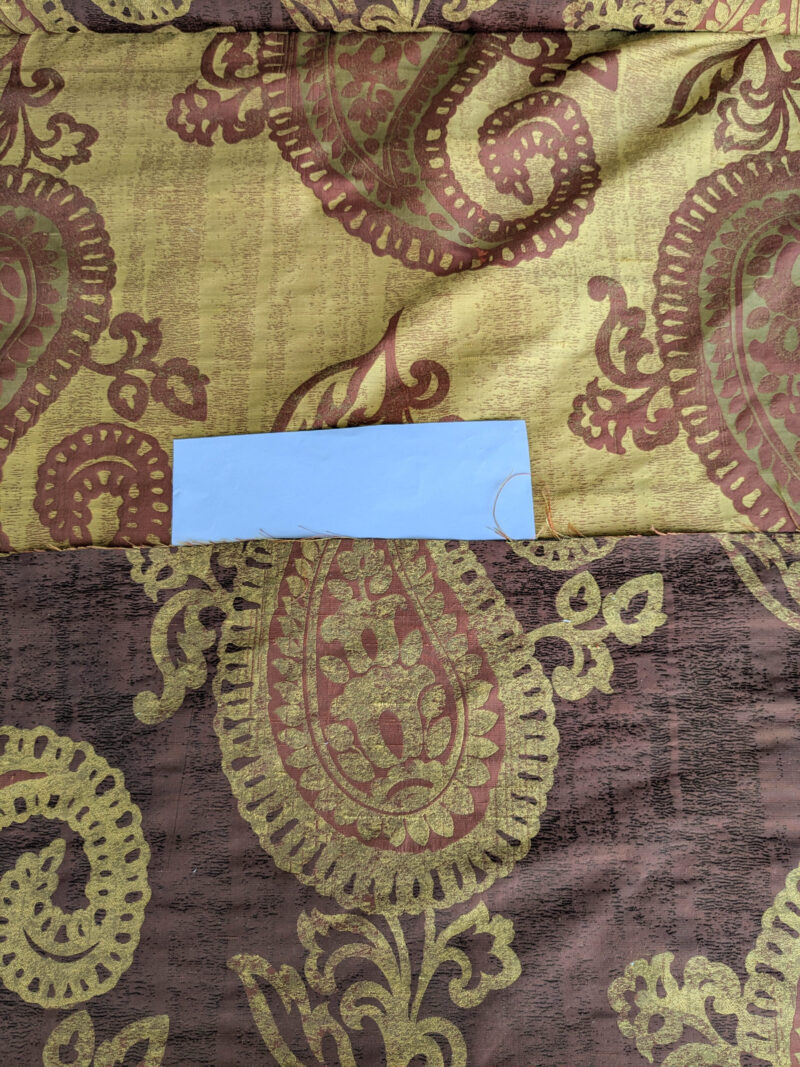 Bty Koplavitch 100% Silk Damask Giant Paisley "Rust" Deep Red Gold MSRP USD 340/y