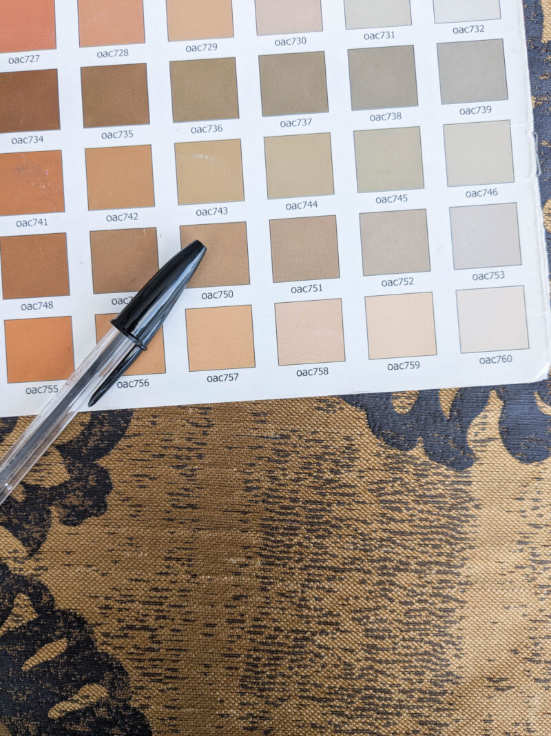 PXL_20250725_180203766 Koplavitch 100% Silk Damask Giant Paisley "nocturne" Indigo Deep Blue Gold Copper MSRP USD 340/y