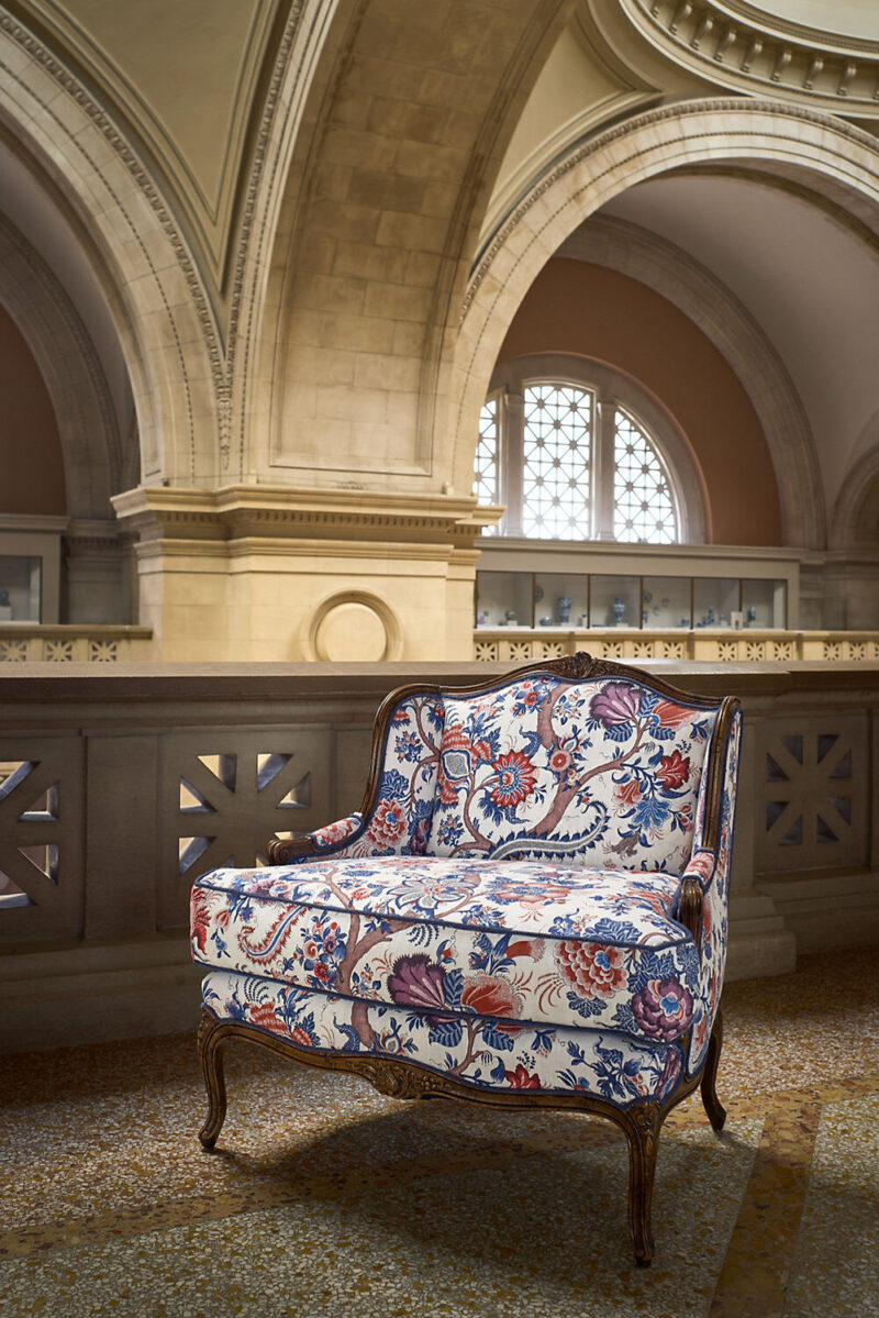 Special Order Scalamandre Metropolitan Palampore Print Linen Red Multi Floral Jacobean Tree of Life MSRP USD488/y