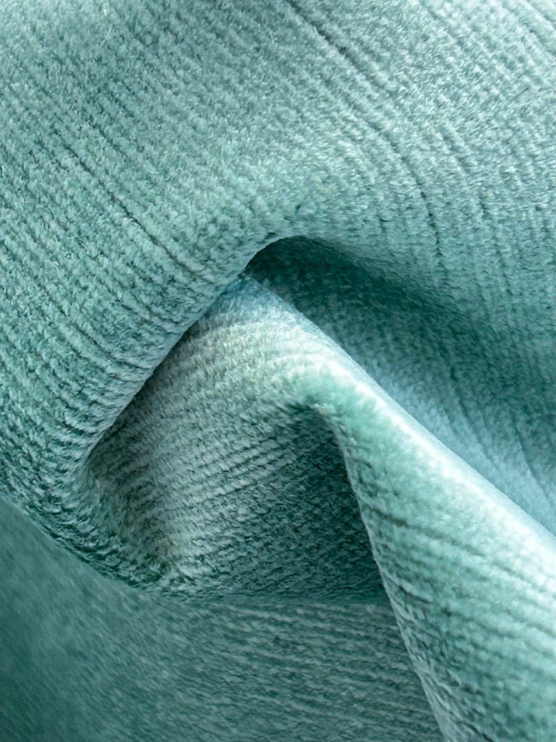 By Yard History Velvet Turquoise Blue Aqua Green Silky MSRP USD325