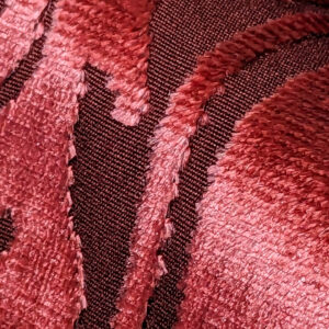 PXL_20240127_000420302 By yard Scalamandre Stan Hywet Silk Cotton Velvet Damask Red Renaissance Cut Velvet MSRP USD 922/y