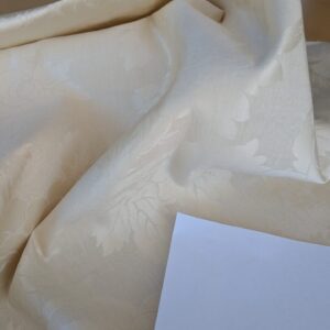 PXL_20250812_165442201 By yard Monceau Moire Linen Cotton Damask Historical Ivory Cream White MSRP 458