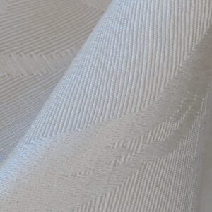 PXL_20250812_165519030 By yard Monceau Moire Linen Cotton Damask Historical Ivory Cream White MSRP 458