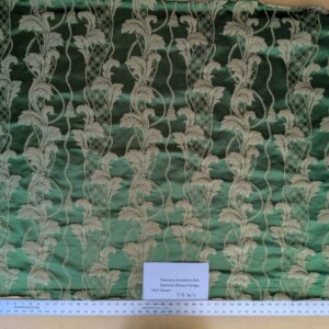 PXL_20250812_180619767 By yard Tuscany Acanthus Silk Damask Stripe Emerald Foliage Green