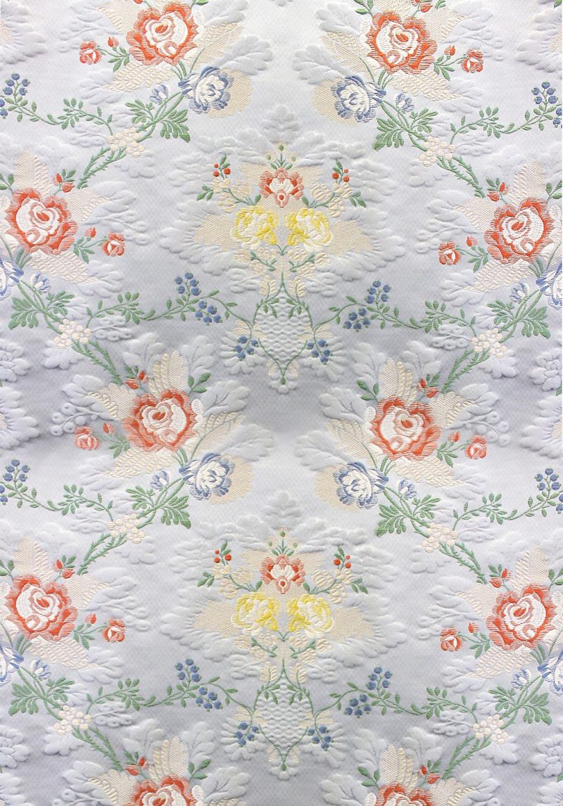 H0_00011527 Special Order Scalamandre Tassinari & Chatel St Cloud Bleu Blue Floral Historic Silk MSRP USD3232/y