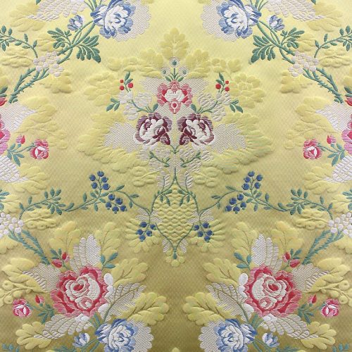 H0_00031527 Special Order Scalamandre Tassinari & Chatel St Cloud Jaune Yellow Floral Historic Silk MSRP USD3232/y