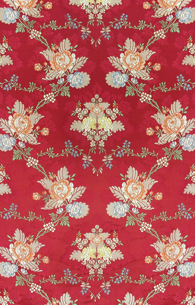 Special Order Scalamandre Tassinari & Chatel St Cloud Rouge Red Floral Historic Silk MSRP USD3232/y