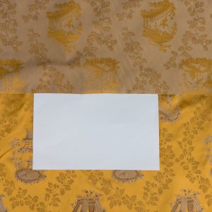 PXL_20250917_174346505 by yard Scalamandre Tassinari & Chatel Pillement Or Gold Yellow Chinoiserie Scenic Figurative MSRP USD 1080/y