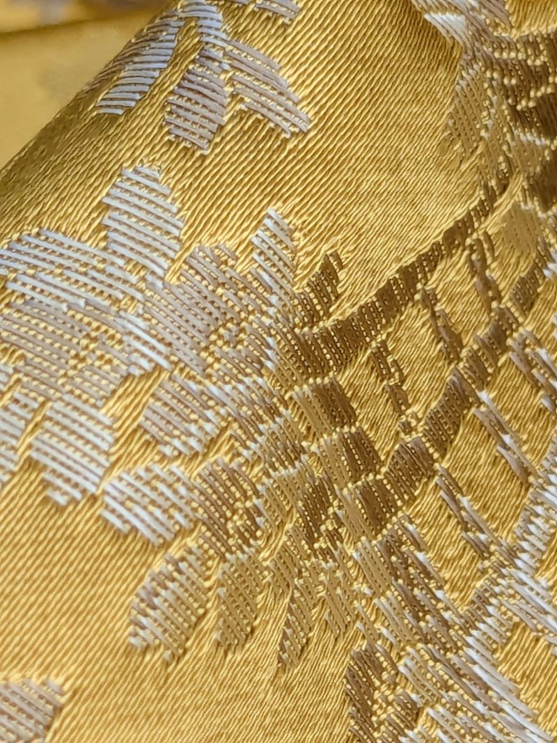PXL_20250917_174453364 by yard Scalamandre Tassinari & Chatel Pillement Or Gold Yellow Chinoiserie Scenic Figurative MSRP USD 1080/y