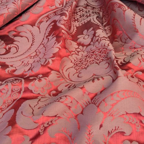 PXL_20250917_190738813_copy_1512x2016 Scalamandre Murat Red Gold Orange Renaissance Old World Weavers Traditional Damask MSRP USD 310/y