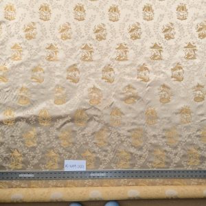 PXL_20250918_192401948 by yard Scalamandre Tassinari & Chatel Pillement Creme Gold Cream Chinoiserie Scenic Figurative MSRP USD 1080/y