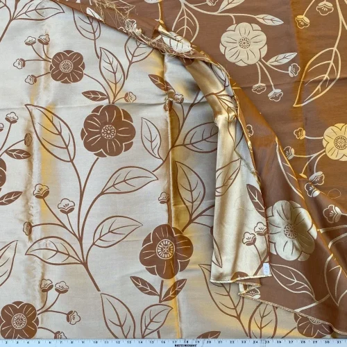 Tranquil Red Earth 1.7Y KRAVET COUTOUR TRANQUIL SILK Brick Red Earth Gold Damask 1.7Yard MSRP9/Y Piece 24